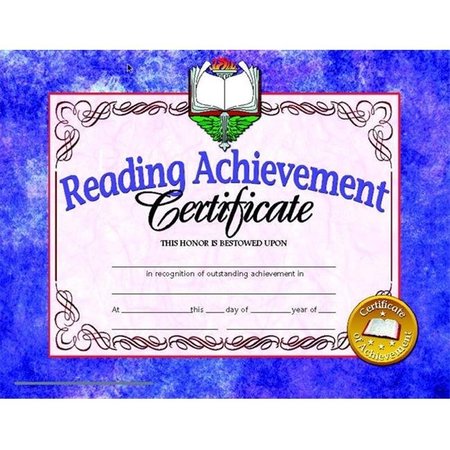 HAYES Hayes 078296 Reading Achievement Certificate; 8.5 x 11 In. - Pack 30 78296